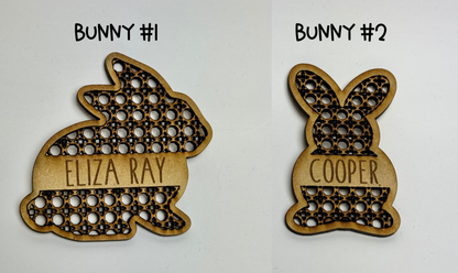 Easter Basket Rattan Tags