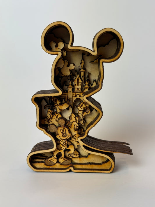 Layered Mickey Mouse Desktop Decoration